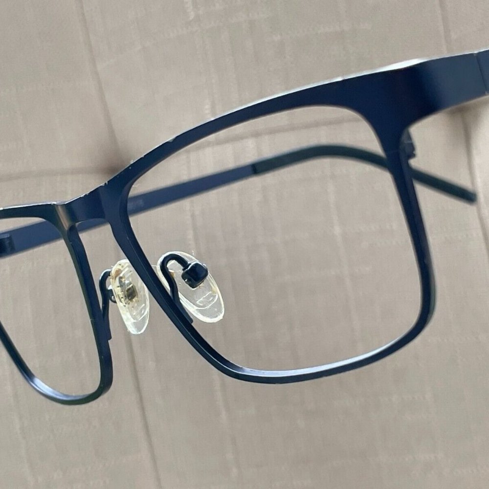 Zenni Eyeglasses Sunglasses Frame Navy Blue Tone Metal Glasses Frame - Picture 2 of 12